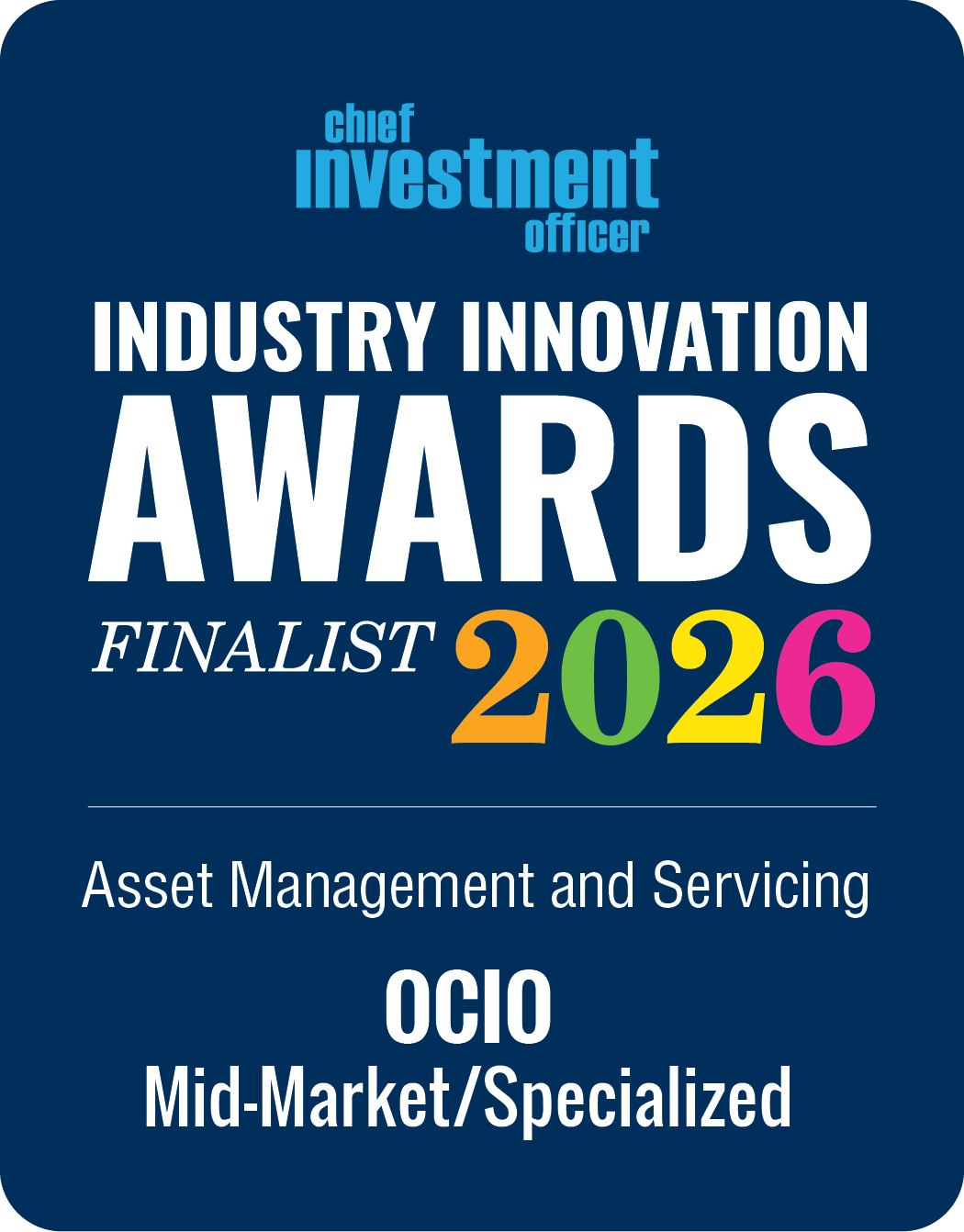 Chief Investment Officer Industry Innovation Awards finalist 2026